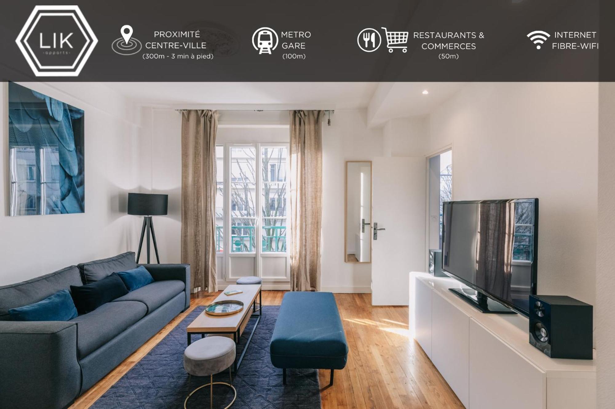 Lik Apparts Gare Rennes - Appart Le Heron Екстериор снимка